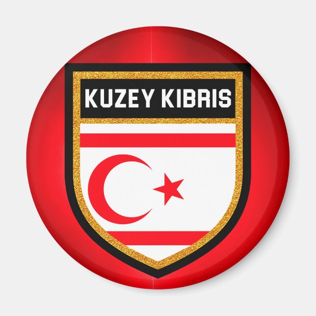 Northern Cyprus Flag Magnet (Front)