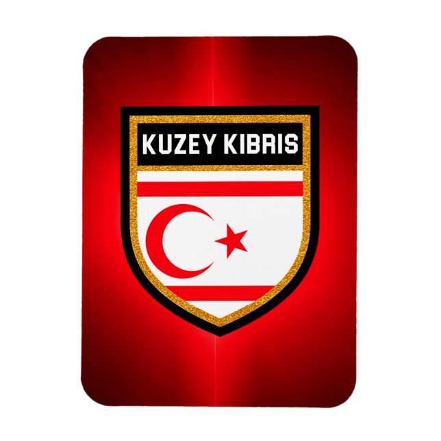 Northern Cyprus Flag Magnet (Vertical)