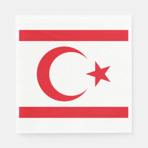 Northern Cyprus Flag Napkin