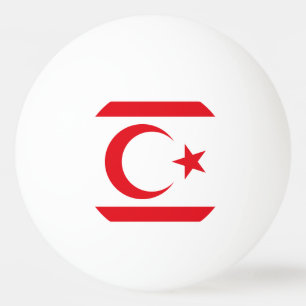 Northern Cyprus Flag Ping Pong Ball