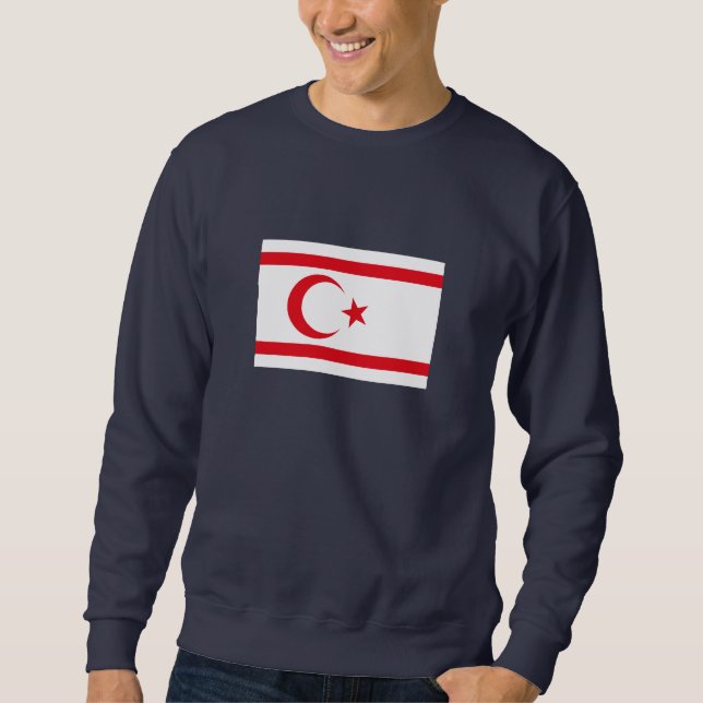Northern Cyprus Flag Sweatshirt (Front)