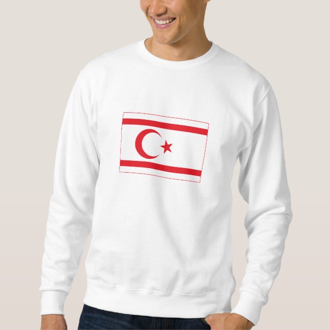 Northern Cyprus Flag Sweatshirt (Front)