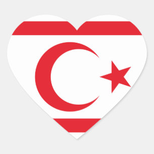northern cyprus heart sticker