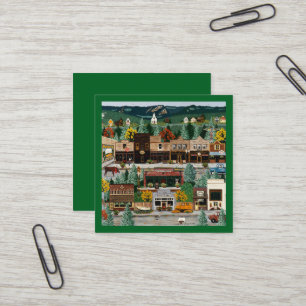"Northern Exposure" ~ Roslyn, Washington Square Business Card