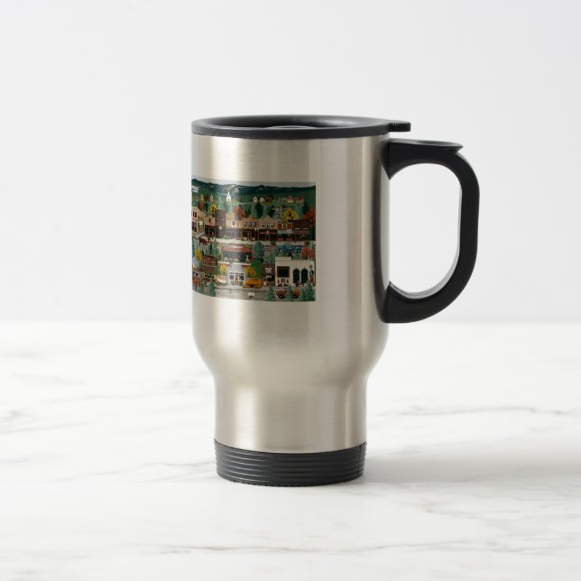 "Northern Exposure" ~ Roslyn, Washington Travel Mug (Right)