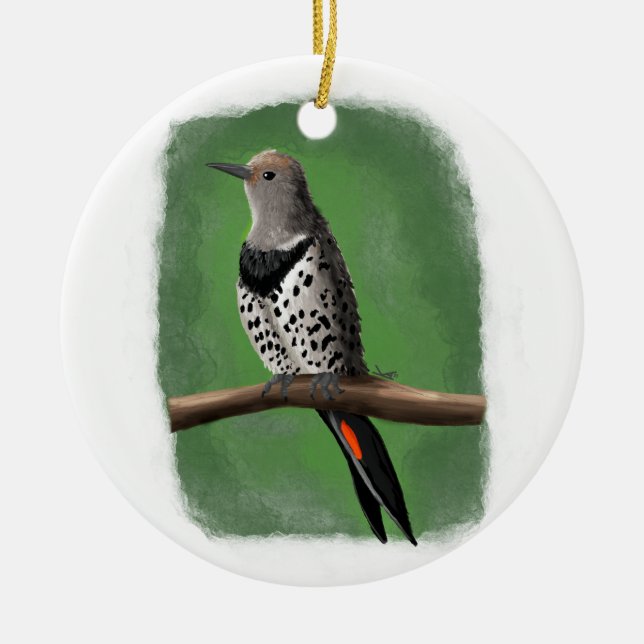 Northern Flicker Ornament  (Front)