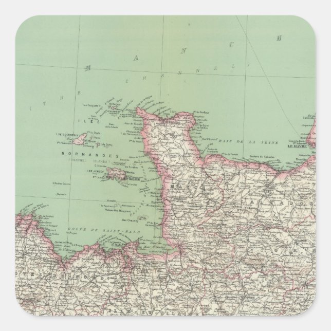 Northern France Square Sticker (Front)