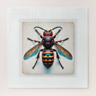 Northern giant hornet 140624IREF111 - Watercolor Jigsaw Puzzle