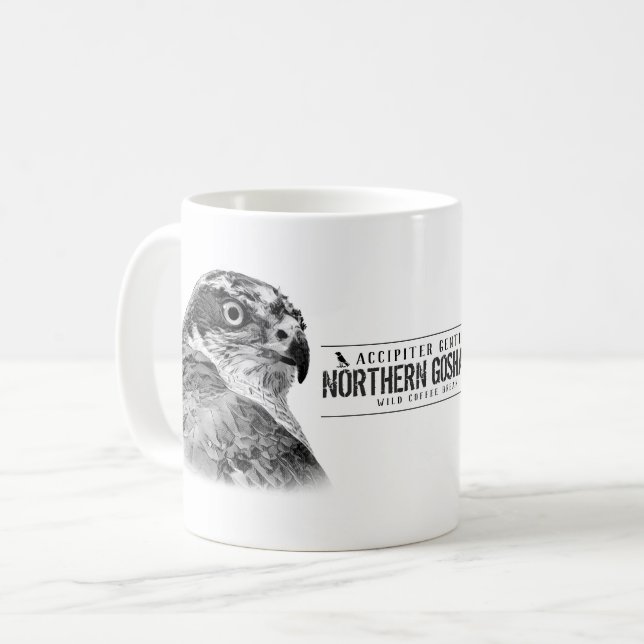 Northern Goshawk Coffee Mug (Front Left)