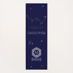 Northern Hemisphere Constellation Cassioipeia Yoga Mat
