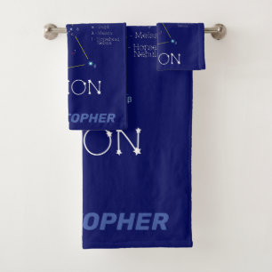 Northern Hemisphere Constellation Orion Bath Towel Set