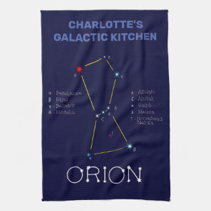 Northern Hemisphere Constellation Orion Tea Towel