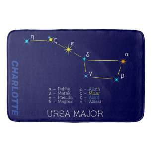 Northern Hemisphere Constellation Ursa Major Bath Mat
