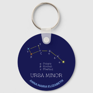 Northern Hemisphere Constellation Ursa Minor Key Ring