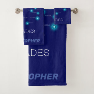 Northern Hemisphere Pleiades Star Formation Bath T Bath Towel Set