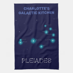 Northern Hemisphere Pleiades Star Formation Tea Towel