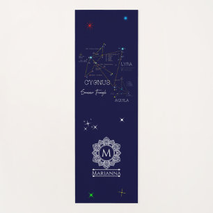 Northern Hemisphere Summer Triangle Stars Yoga Mat