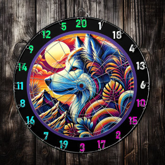 Northern Husky Peaks Wall Accent Dartboard