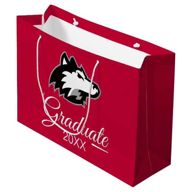Northern Illinois Huskies | Graduation Large Gift Bag (Front Angled)