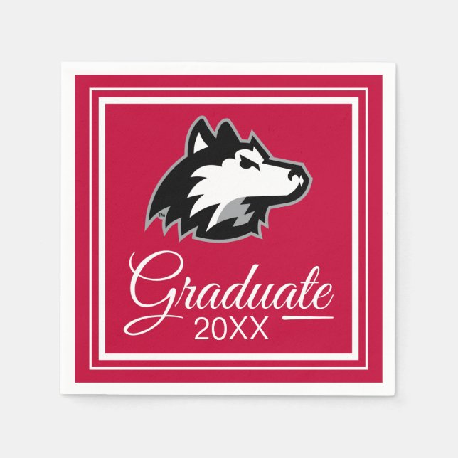 Northern Illinois Huskies | Graduation Napkin (Front)