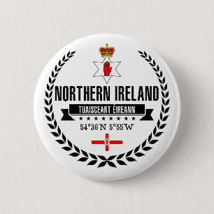 Northern Ireland 6 Cm Round Badge