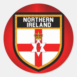 Northern Ireland Flag Classic Round Sticker