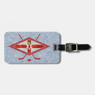 Northern Ireland Ice Hockey Luggage Tag Template