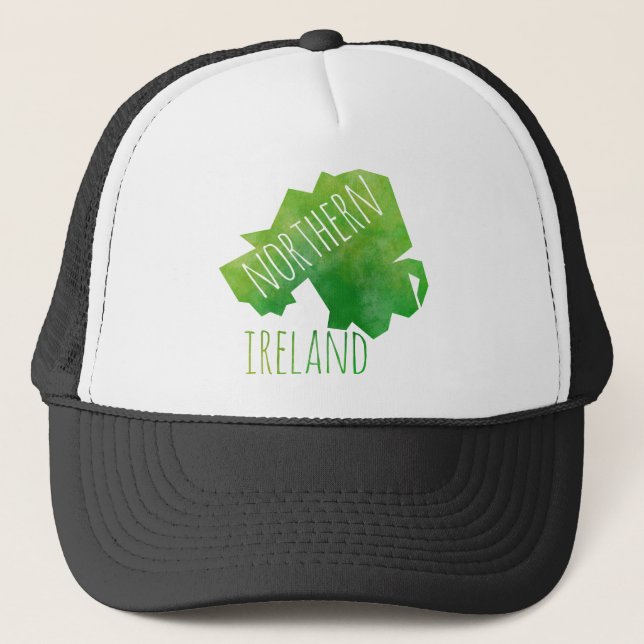 Northern Ireland Map Trucker Hat (Front)