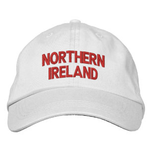 Northern Ireland Red on White Patriotic Cap