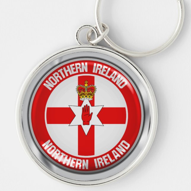 Northern Ireland Round Emblem Key Ring (Front)