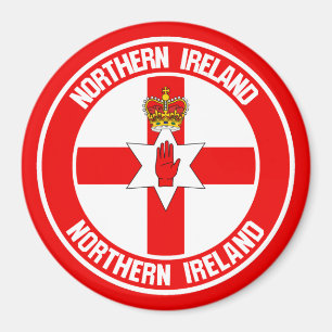 Northern Ireland Round Emblem Magnet