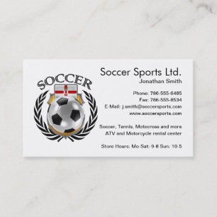 Northern Ireland Soccer 2016 Fan Gear Business Card