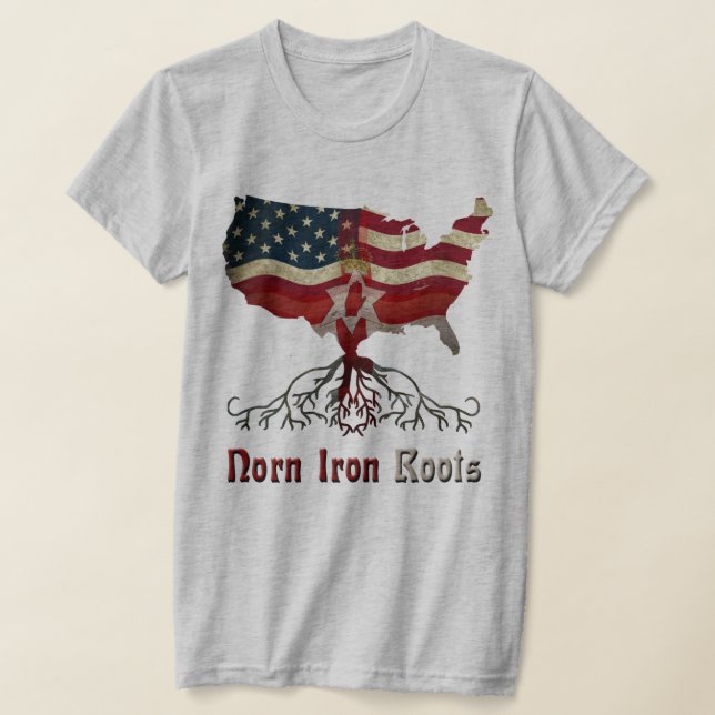 Northern Irish American Roots T-Shirt (Laydown)