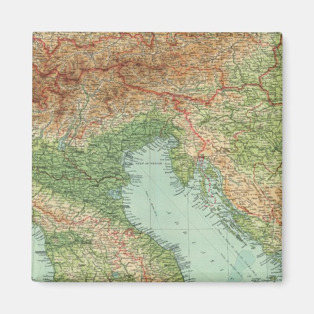 Northern Italy, Austria, &c Magnet (Front)