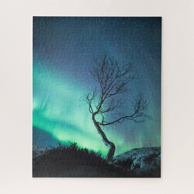 Northern Light Tree Jigsaw Puzzle (Vertical)