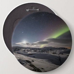 Northern Lights 6 Cm Round Badge