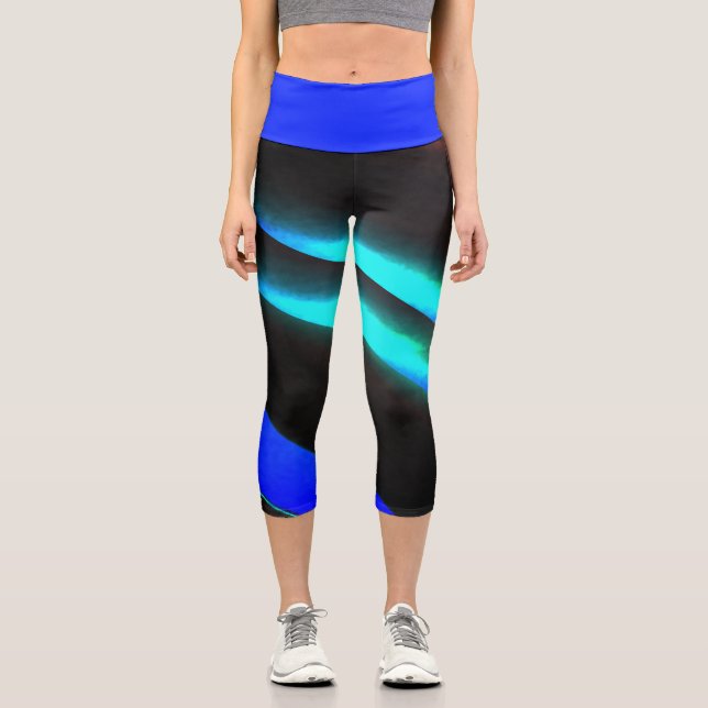 Northern Lights Active Capri Leggings (Front)