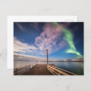 Northern Lights Announcement Postcard
