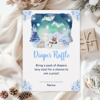 Northern Lights Arctic Animals Diaper Raffle