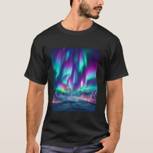 Northern Lights Arctic Christmas Magical Aurora Sk T-Shirt