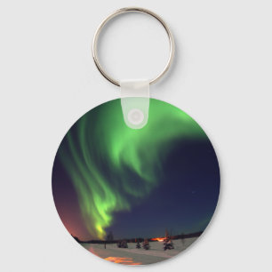 Northern Lights at Bear Lake Key Ring