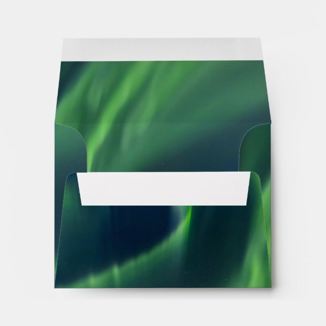 Northern Lights Aurora Borealis Alaska Sky Stars Envelope (Back (Bottom))