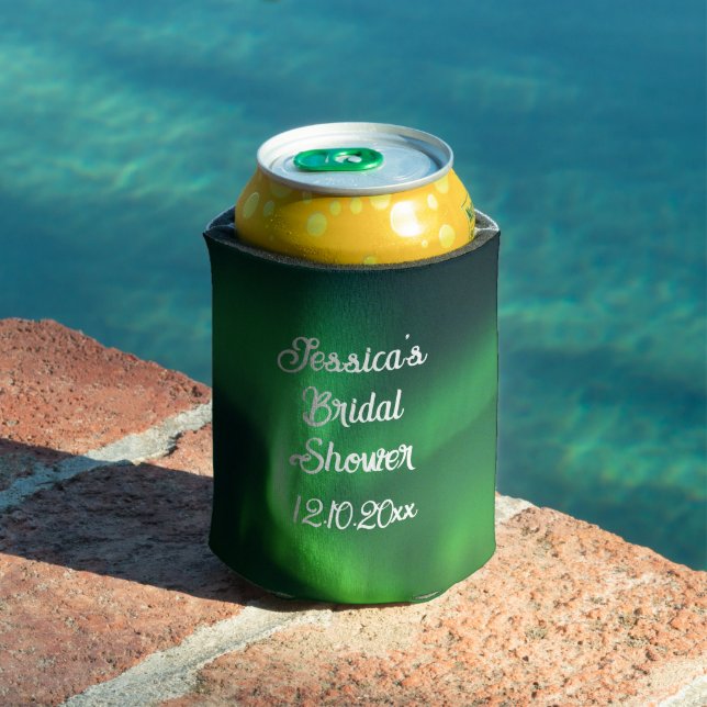 Northern Lights Aurora Borealis Bridal Shower Can Cooler (In Situ Pool)