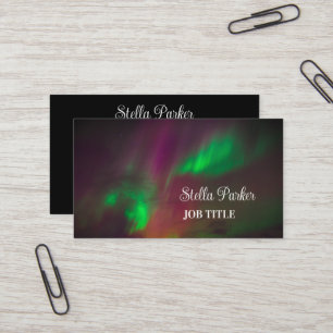 Northern Lights Aurora Borealis Business Card