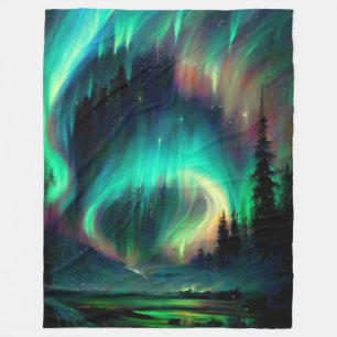 Northern Lights/Aurora Borealis  Fleece Blanket