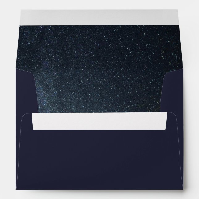 Northern Lights Aurora Borealis Galaxy Sky  Envelope (Back (Bottom))