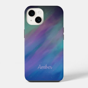 Northern Lights Aurora Borealis Night Personalised iPhone 14 Case