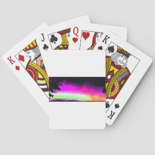 Northern Lights Aurora Borealis Sky Night Nature Playing Cards