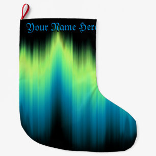 Northern Lights Christmas Stocking Aurora Stocking