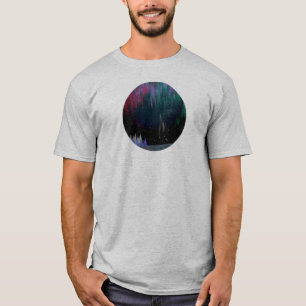 Northern Lights Contemporary Landscape T-Shirt
